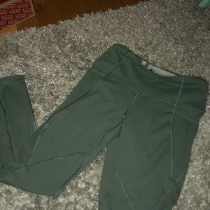 Olive green vs workout leggings